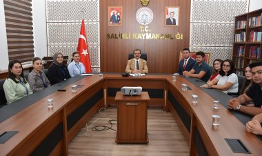 Kaymakam Ali Güldoğan Stajyer Gençlerle Bir Araya Geldi