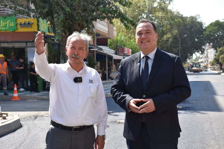 Başkan Dutlulu ve Başkan Nurlu, Şüheda Caddesi’ndeki Asfalt Çalışmalarını İnceledi